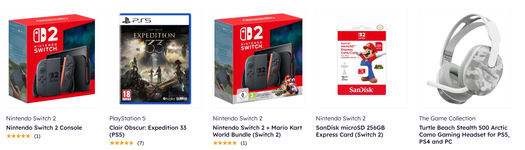 An image showing games, consoles, and tech for sale at The Game Collection