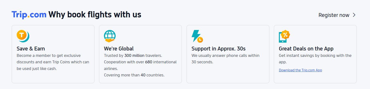Trip.com flights