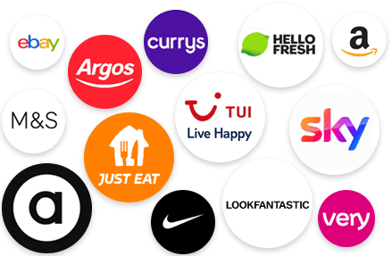 Various retailer logos