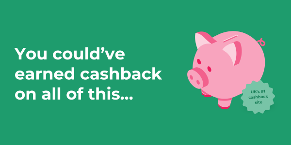 You could've earned cashback on all this - piggybank