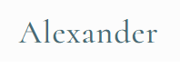 Alexander Logo